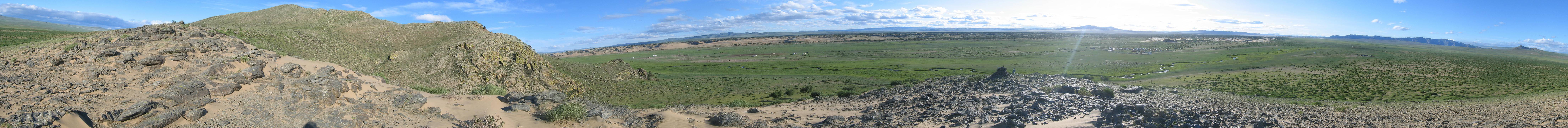 Spaziergang Camp Bayan Gobi 22 Panorama